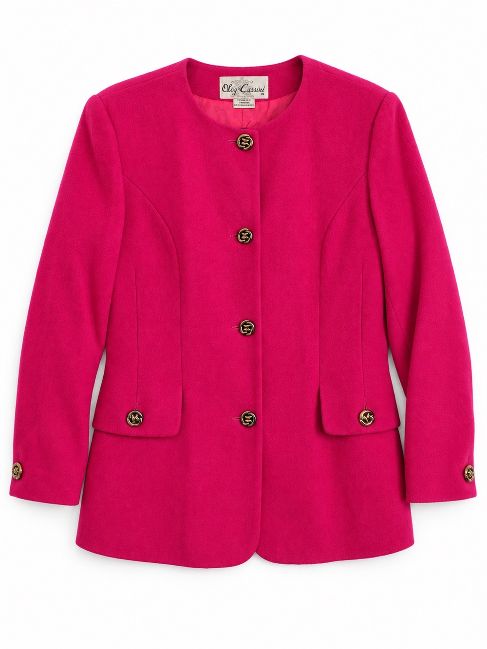 Vintage 100% Wool Coat Oleg Cassini Women's Jacket